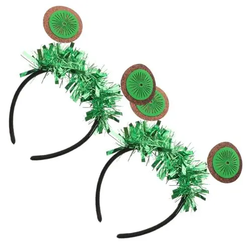 Produktbild: Ipetboom 2er-pack Haar-accessoire-set Modisches Party-stirnband Kreativer Kopfschmuck Grün