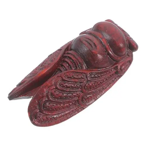 Produktbild: Ipetboom Holz Zikadenfigur Zikadenornament Handwerk Dekoration Tischdekoration Geschnitzter Schmuck Zikaden Statue Schreibtisch Miniatur