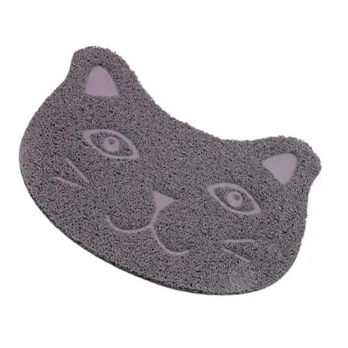Produktbild: Ipetboom Katzenklo-Matte süße Katzentoilette Streumatte klein Katzensiebmatten Streufangmatte Kätzchen Katzenstreumatte Haustierstreumatte Fangmatten Karikatur Katzenstreu Matte Pfote