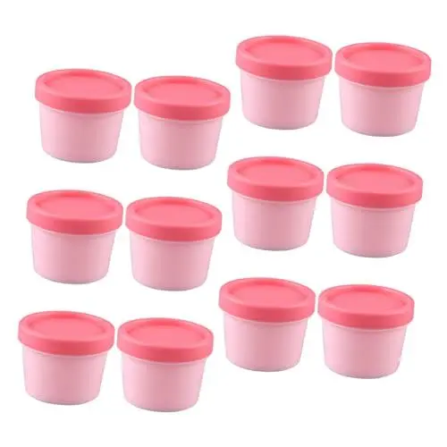 Produktbild: Ipetboom Lipgloss 12St Gesichts maske Flasche Gesichts maske Creme Unterglas Tiegel für Augencremes cremig Buttercreme Gesichtscremetiegel für unterwegs Unterverpackungsgläser Mini, 01MC03I12B61