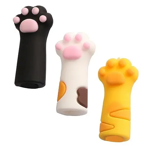 Produktbild: Ipetboom Pflegeschere 3St Katzenpfotenschutz PVC-nhülle Abdeckung für Nagelhautschneider Katzenpfoten Schutzhülle Nagelknipser Schutzhülle Zangenabdeckung PVC-Scherenkappe Mini