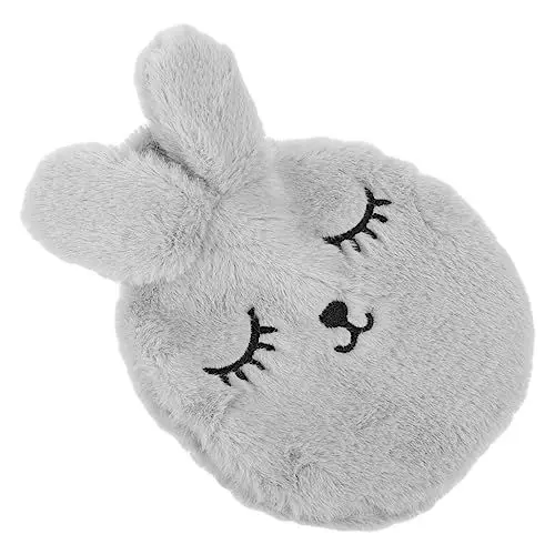 Produktbild: Ipetboom Plüsch-Kaninchen-Wärmbeutel bunny hasenscheisse wermflasechen fieberhaft kühlkompresse wiederverwendbar nass Cool Wasserinjektionsbeutel Warmwassersack PVC-Liner Light Grey