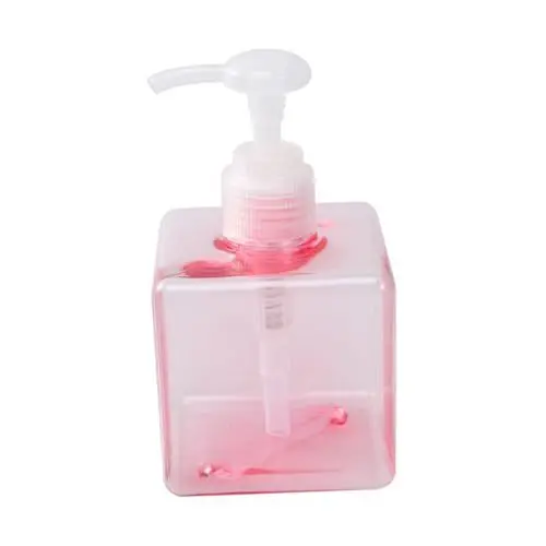 Produktbild: Ipetboom 8.4oz Quadratische Pumpflasche Aus Kunststoff Transparentes Rosa Für Flüssigseife Lotionen Kosmetik Behälter Mit Pumpe Spender Leere Nachfüllflasche