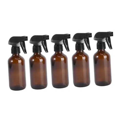 Produktbild: Ipetboom 5 Stücke 250 Ml Glas Wasser Sprühflasche Nachfüllbar für Gartenarbeit Haar Styling Auslaufsicher Einfach Zu Bedienen