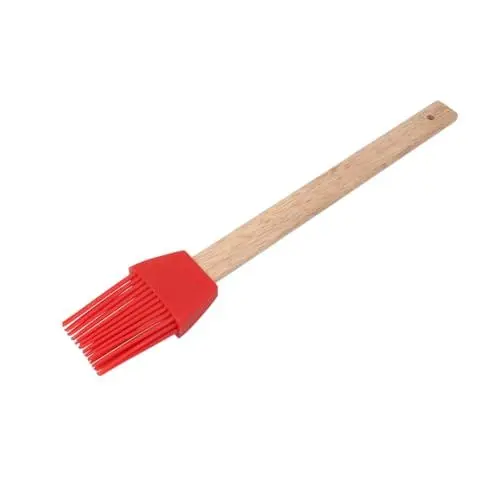 Produktbild: Ipetboom Silikon Backpinsel Hitzebeständig Lebensmittelecht mit Langem Griff Rutschfestem Griffdesign zum Grillen Backen und Marinieren Bpa Frei Rot Teilig