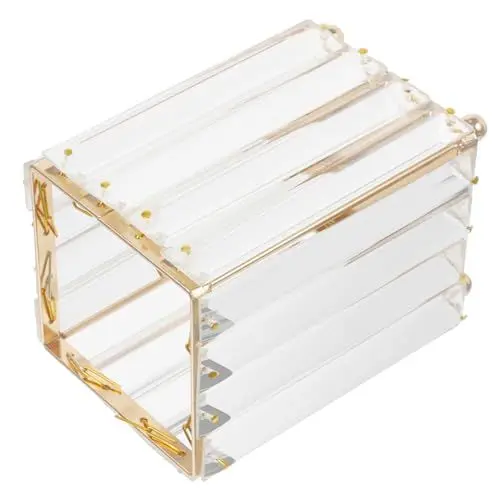 Produktbild: Ipetboom Make-up-pinsel-organizer-box Kristall-make-up- Quadratischer Stift-aufbewahrungshalter Desktop-make-up-pinsel-aufbewahrungsbox
