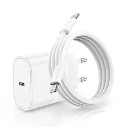 Produktbild: iPhone 14 13 12 Ladekabel Original mit Ladegerät, 20W USB C Schnellladegerät Netzteil Stecker mit USB C Lightning Kabel für iPhone 14 Pro Max/14/13 Pro/13 Pro Max/12 Mini/11 Pro/iPad