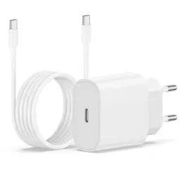 Produktbild: iPhone 15 16 Ladegerät mit Ladekabel, 20W USB C Schnellladegerät mit Schnellladekabel USB C 2M für iPhone 16 Pro/16 Pro Max/15 Pro Max/15 Plus, iPad Pro/Air, MacBook Pro/Air, Samsung