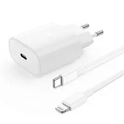 Produktbild: iPhone Ladegerät, iPhone Schnellladegerät mit Ladekabel 2m, iPhone Charger, USB C Netzteil Stecker Adapter Schnellladekabel Fast Charger für iPhone 14/13/12/11/Plus/Pro Max/SE/iPhone Mini