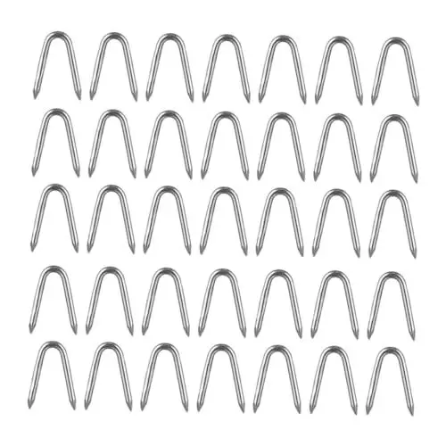 Produktbild: iplusmile 100 Stück Gartennägel Garten U Für Zäune Garten U Pfähle Zäune U Nägel U Förmige Zaunnägel Befestigung Von Zäunen Metallnägel Zäune U Pfähle Winddichte Zäune