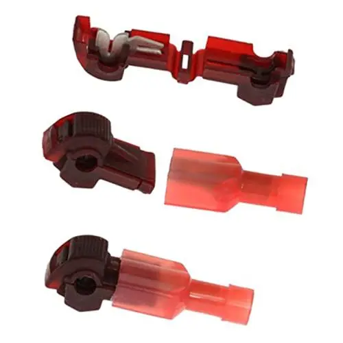 Produktbild: iplusmile 10St Registerkarten cable ties elektrikkabel verbindungsstecker stossverbinder verbindungsklemmen Anschlussstecker für Auto rot