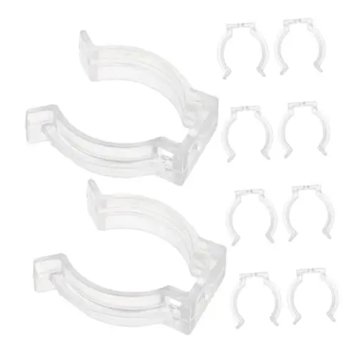 Produktbild: iplusmile 10stücke Kunststoff-rohrclips Für Led-lichtschlauch Mit Halter Klemmen Für Lichterschlauch Außenlichtclips Lampenrohr-befestigungsclips Led-lichtrohrklemmen