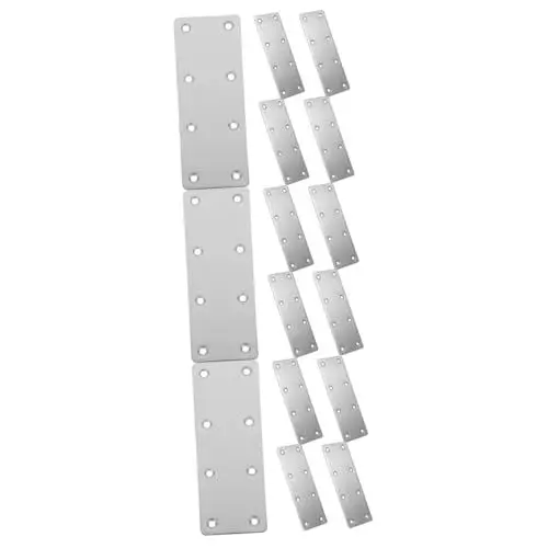 Produktbild: iplusmile 15 Stk Eckstreben reparieren repair kit nieschenschränke holzplatte stabilisator stützplatten schrauben Eckwinkel für Holz Eckwinkel aus Metall Metallhalterungen für Regale Eisen