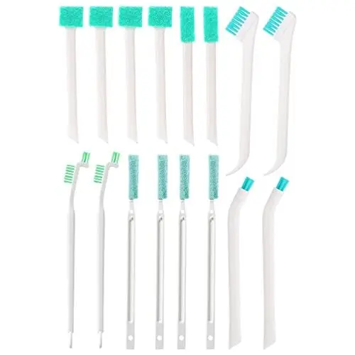 Produktbild: iplusmile 16-teiliges Set Fugenbürste Reinigen Für Später Aufgehoben Reinigungsbürste Für Fensterrillen Fensterreinigungsbürste Haushaltsreinigungsgeräte Spülbürste Plastik Klaviatur Baby