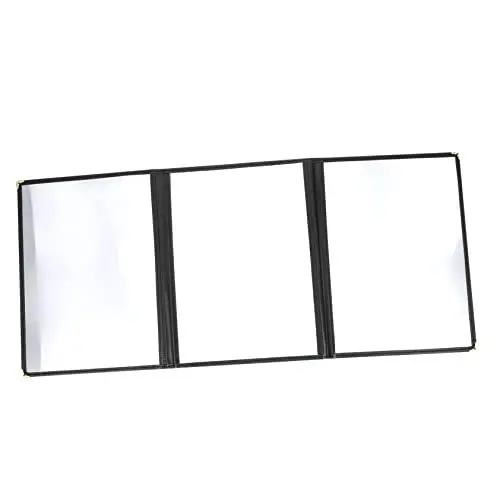 Produktbild: iplusmile Menühülle A4 Pvc Menümappe Menübuch Restaurant Hotel Cafe Faltbar Schwarz