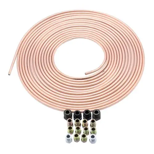 Produktbild: iplusmile 3/16 Od 25ft Nickel Kupfer Bremsrohr Auto Bremsleitung Ersatz Kit Einfach Zu Bedienen