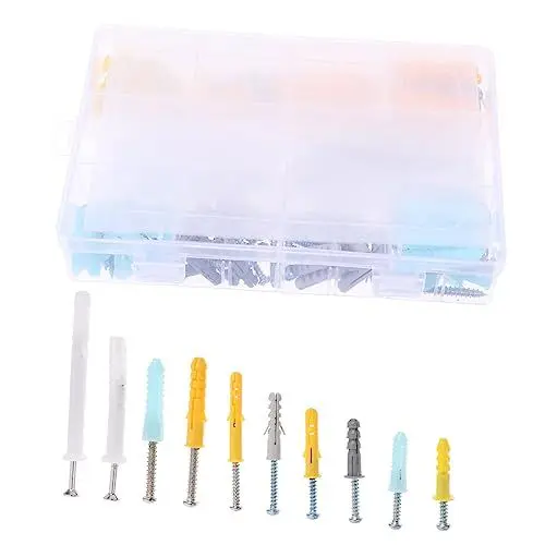 Produktbild: iplusmile 1 Satz Expansions rohr schrauben wandverkleidung wand polsterung Schraubanker Rackhaken mit quadratischem Loch selbstschneidende schrauben Kunststoffanker Schrauben und Dübel Abs