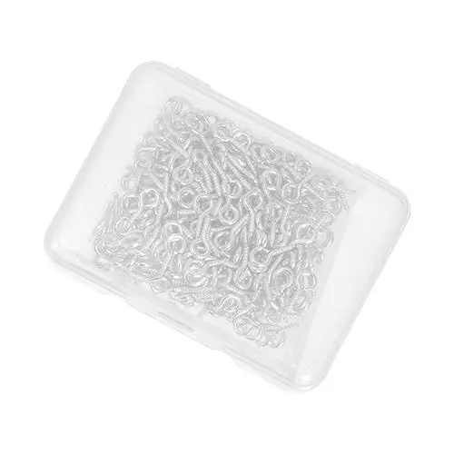 Produktbild: iplusmile 1 Satz Horn Nägel Ringschrauben Schraubenaugen Ösenhaken Ösenschraubenhaken aus Metall Selbstschneidend Bolzen Augenhaken Augennägel von Schafen Schraubhaken Eisen