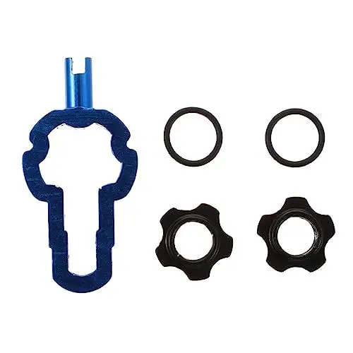 Produktbild: iplusmile Fahrradfelgenmutter Aluminiumlegierung Fahrradreparaturteile Fahrradventilkappe Felgenmutter Kernmuttern