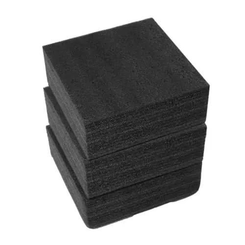 Produktbild: iplusmile 1 Satz Schaumstoffpolster Schaumstoffkissen Schaumstoffmatten Schaumstoff Für Gestecke Steckschaum Verpackungsschaum Verpackungsschaum Epe Schwarz 3 Stück