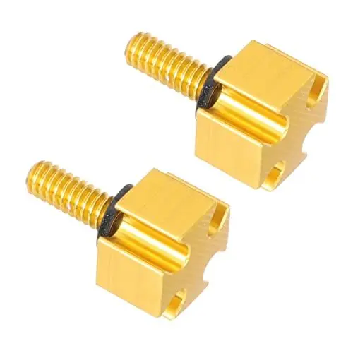 Produktbild: iplusmile Motorradzubehör 2 Stück Rücksitzbefestigungsschrauben Gerändelte Seiten Für Einfache Installation Gold