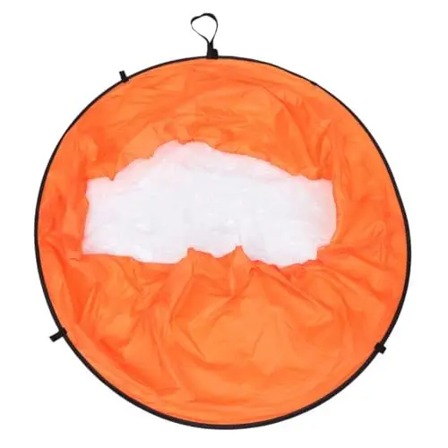 Produktbild: iplusmile 1 Stück Portable PVC Wind Paddle für Kanus und Kajaks Hochwertiges Langlebiges Zubehör mit Einfacher Handhabung für Kajakfahren jeder Situation Orange