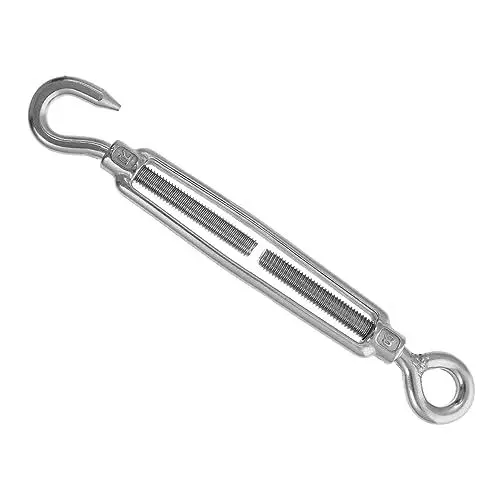 Produktbild: iplusmile 1pc Open Body Screw Fix Edelstahl Spannschloss M8 Für Zelt Seil Einstellung