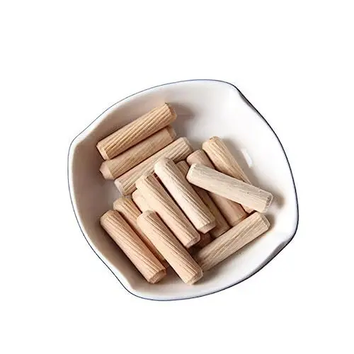 Produktbild: iplusmile Unverzichtbar Für Die Holzbearbeitung 200 Stück 6 Mm X 30 Mm Hartholzdübel Gerade Geriffelt Für Möbel