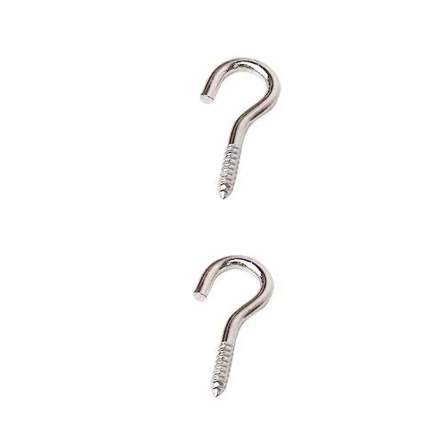 Produktbild: iplusmile 200 Stk Schraubhaken Aus Metall Handtuchhaken Schwere Schraubhaken Haken Zum Aufhängen Im Freien Becherhaken Aus Metall Schraubhaken Im Freien Kleiderhaken Kranz Selbstschneidend