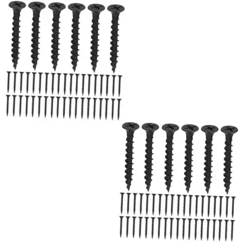 Produktbild: iplusmile 200 Stück Trockenbauschrauben Selbstschneidende Schrauben Set Stahlschrauben Metallschrauben Wandplattenschrauben Trockenbauschrauben Ersatzschrauben Kleine Schrauben
