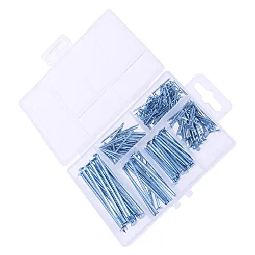 Produktbild: iplusmile Rundkopf Nägel Verzinkte Bildaufhängernägel Für Holzarbeiten Ideal Für Trockenbau Und Kiefer Silberfarbenes Nagelsortiment