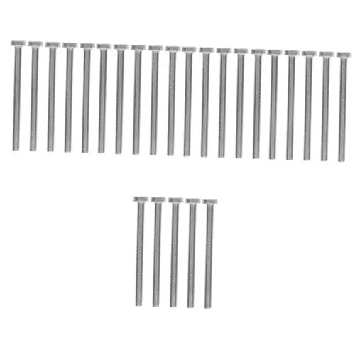 Produktbild: iplusmile 25 Stk Sechskantschrauben rostfreie Schrauben Flachkopfschraube Kfz-Schrauben Maschinenbolzen edelstahlschrauben maschinentisch zwirn Möbelschrauben flache Schrauben Edelstahl 304