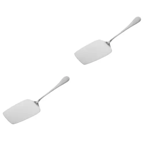 Produktbild: iplusmile 2St kuchenwender aus edelstahl Backspatel Backschaufel Rostfreie Kuchenschaufel Lange Kuchenheber spachtel Tortenheber aus Metall Hochzeitsgeschirr Rostfreier Stahl Silver
