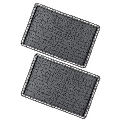 Produktbild: iplusmile 2 Stück Auto-Armaturenbrett-Stickys-Pads rutschfeste Armaturenbrett-Matten Universelles Auto-Armaturenbrett-Pad Mit Strasssteinen Für Handys Sonnenbrillen Schlüssel Elektronische