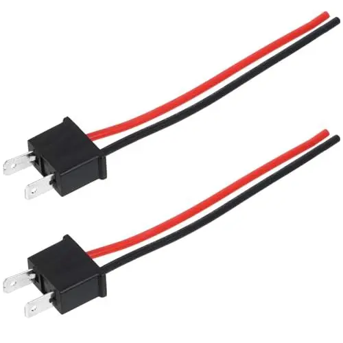 Produktbild: iplusmile 2 Stück Scheinwerfer-Buchsen-Kabelbaum-Stecker Scheinwerfer-Kabel-Buchsen-Stecker (H7)