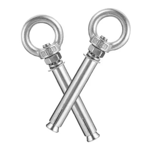 Produktbild: iplusmile 2 Stück Wandanker Ringschraube Schraube Betonanker Ringschrauben Für Wandanker Ringschraube Zementschrauben Für Beton Metall Expansion Wandschraube