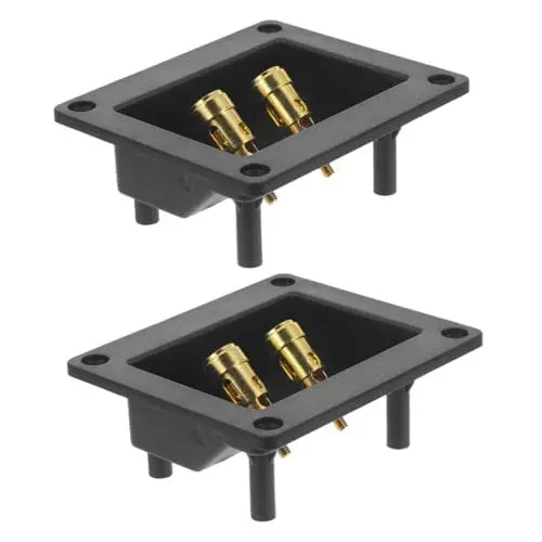 Produktbild: iplusmile 2er-Box Audiozubehör Endgeräte Für Funktelefone SMD-lautsprecherterminal Lautsprecheranschlussadapter Lautsprecheranschlussfeld Lautsprecherbuchse Eisen Silver