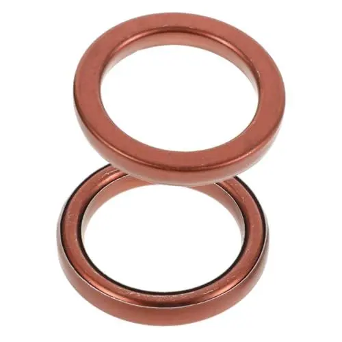 Produktbild: iplusmile 2st Auspuffdichtung Auspuffflansch Dichtung Für Auspuff Auspuff-pad Auspuffscheiben Abgaskrümmer Unterlegscheiben Dichtungswechsel Unterlegscheiben Für Auspuffrohre Coffee Kupfer