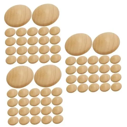 Produktbild: iplusmile 300 Stk Möbelholzabdeckung ersatzteile für gartenmöbel Schraubenlochabdeckung Treppenrenovierung Zubehör Treppenbau Holzabdeckung Holzlochstopper Lochstopfen Dübel für Möbellöcher