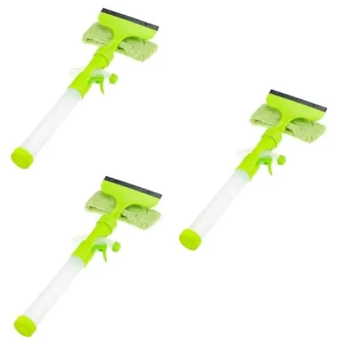 Produktbild: iplusmile 3 Teiliges Fensterreiniger Fensterreinigungsset Fensterreinigungswerkzeug Spiegelreiniger Werkzeug Fensterabzieher Fensterwaschset Bildschirmreinigungsbürste