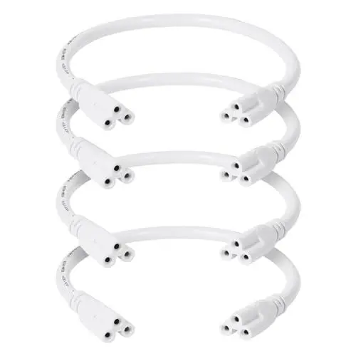 Produktbild: iplusmile 4Pcs T5 T8 LED Rohr Stecker Led Integrierte Rohr Kabel LED Stecker Adapter Kabel für Led Leuchtstoffröhre Halter Verknüpfbar Cords