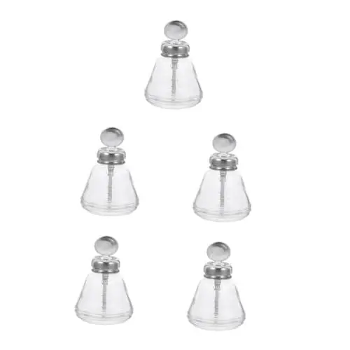 Produktbild: iplusmile 4 Stück Alkohol Flasche Pumpspender Nach Unten Drücken Reisespender Pumpspender Für Flaschen Behälter Für Nagellackentferner Airless-pumpflaschen Auf Reisen Transparent Glas