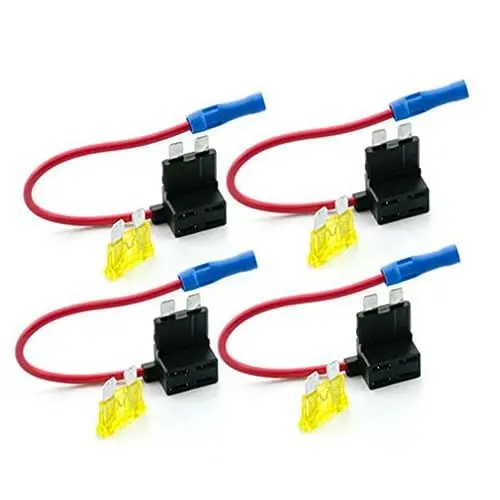Produktbild: iplusmile 4 Stück Auto Stecker Sicherung Fuse Block Fuse Socket Fuse Tap Fuse Panel Automotive Fuse Holder Auto-Sicherungshalter Kfz-Standardsicherung autosicherungen ATC-Sicherungshalter