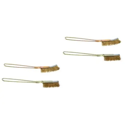 Produktbild: iplusmile 4 Stück Reinigungsbürste Grilldrahtbürste Grillbürste Und Schaber Reinigungsmittel Für Grillgrills Grillrost Reiniger Grill Schrubben BBQ Grill Wäscher Grillschaber Kupferkabel