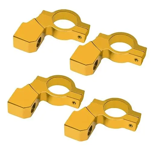 Produktbild: iplusmile 4 Stück Roller Spiegelverlängerungen Aluminiumlegierung Regal Retroreflektor Goldener Auto Adapter Spiegel Für Lenker