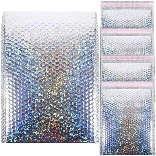 Produktbild: iplusmile 5St Luftblasenbeutel Versandtaschen aus Poly-Luftpolsterfolie Luftpolsterumschläge Umschlag Verpackungsbeutel Versandtaschen verschließen Bubble-Mailer stoßfest Kleidung Packsack