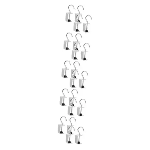 Produktbild: iplusmile 5 Sätze 5 Sets Schreibtisch Taschenständer Haken Schreibtisch Rucksack Kleiderbügelhalter Schreibtisch Taschenhaken Station Kabel Kabinenzubehör Klemmen 4 Stück * 5