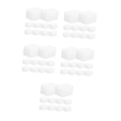 Produktbild: iplusmile 5 Sätze Schaumstoffauskleidung Flaschenkappen Schutz Flaschenverschluss Schutzkappe Stoßschutz Pumpenkopf Ärmel Abdeckungen Für Flaschenpumpen Perlenbaumwolle Weiß 10 Stück * 5