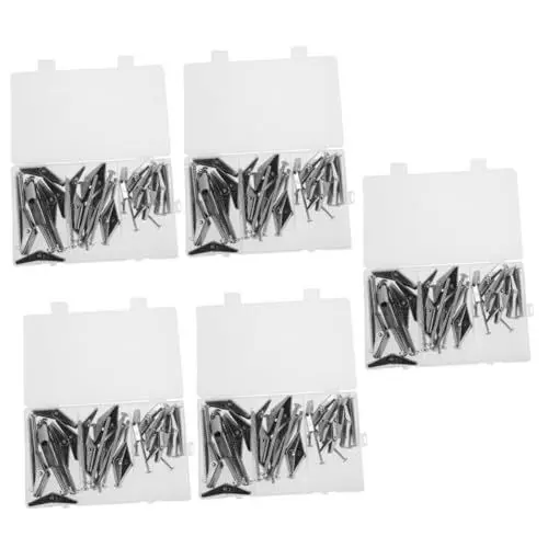 Produktbild: iplusmile 5 Sätze Schrauben- Und Mutternsatz Terrassenschrauben Schraubenmuttern-set Trockenbauanker Wandanker Für Schwere Trockenbauwände Trockenbau-ankerset Silver 24 Stück * 5