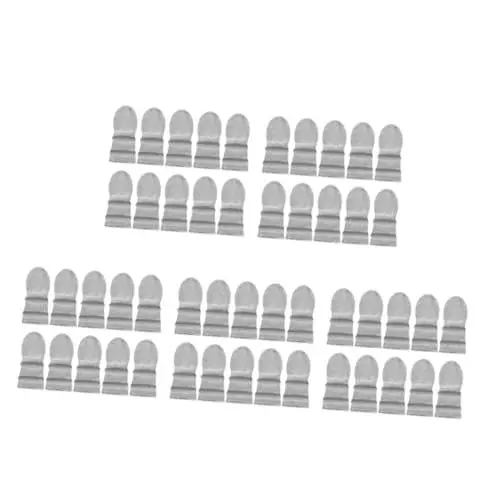 Produktbild: iplusmile 5 Sätze Werkzeughammerkeil Axtgriffschutz Luftkeil Spitzhackengriff Schubkarrengriffe Axtgriffe Ersetzen Richtungsgriffblock Fällkeil Hammerschutzkeil Silver Stahl 10 Stück * 5